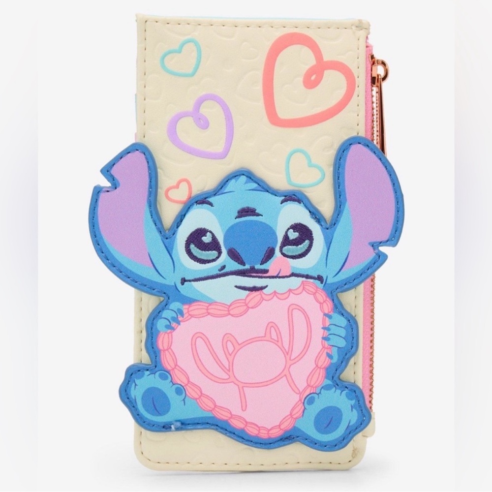 Loungefly Stitch & Angel Be Mine‎ Large Card Holder Wallet